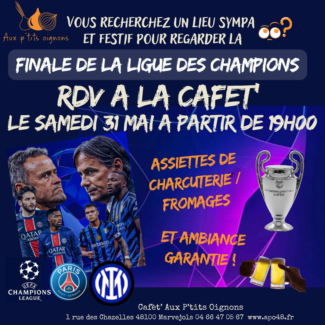 DIFFUSION FINALE LIGUE DES CHAMPIONS
