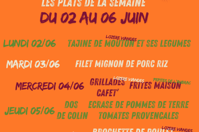 A venir la semaine prochaine à la Cafèt’