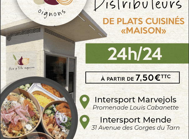 Mise en service de 2 distributeurs de plats cuisinés