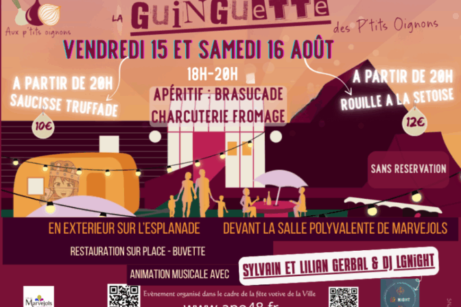 Retrouvez-nous à la GUINGUETTES des P’tits Oignons 15_16/08