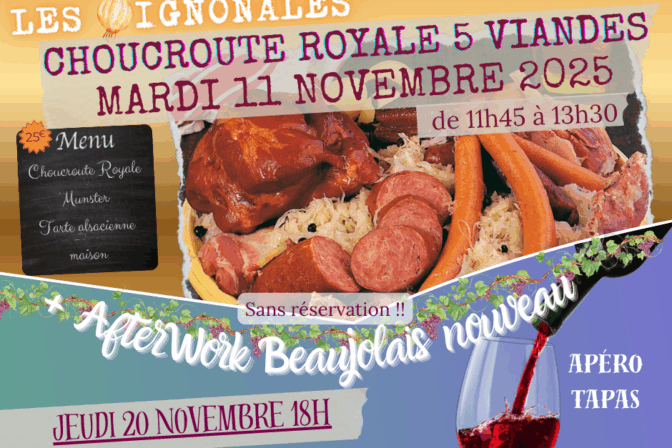 🧅A noter nos 2 prochains rdv festifs à la Cafèt’ Aux P’tits Oignons