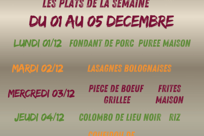 🧅Voici le programme de la Cafèt’ Aux P’tits Oignons 🧅