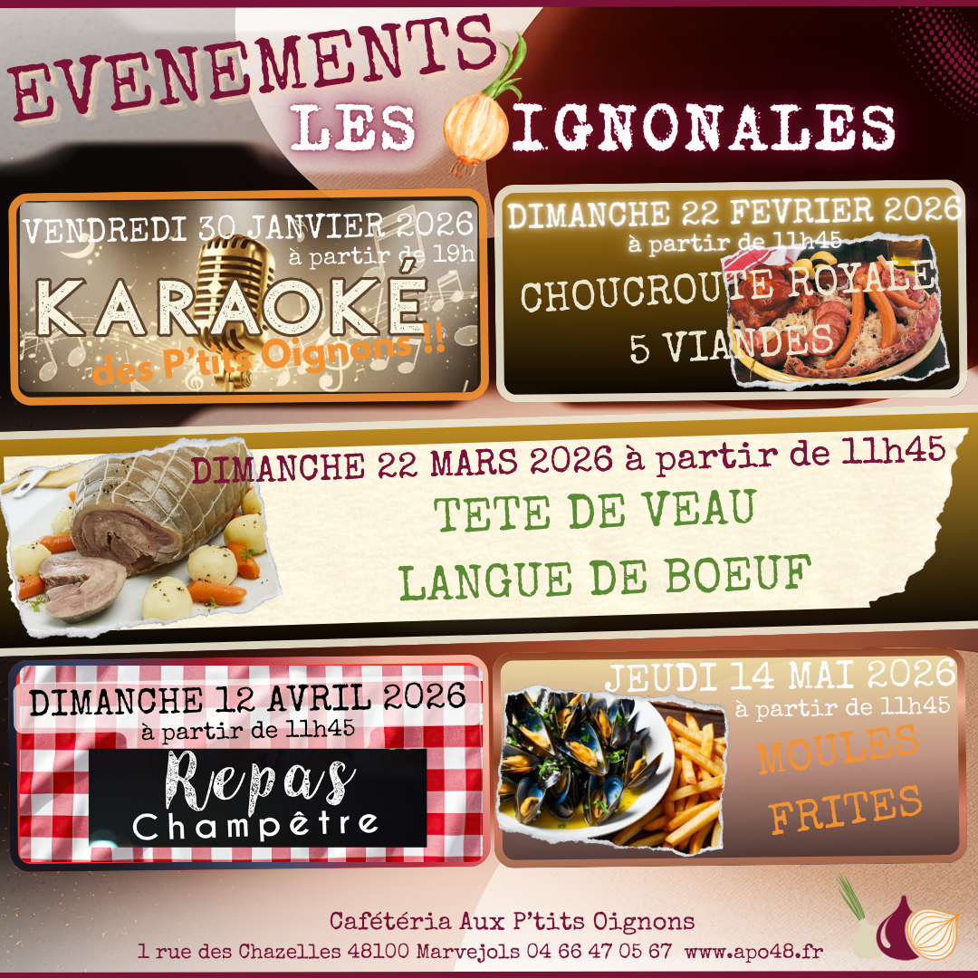 🧅Programme des Oignonales 2026🧅