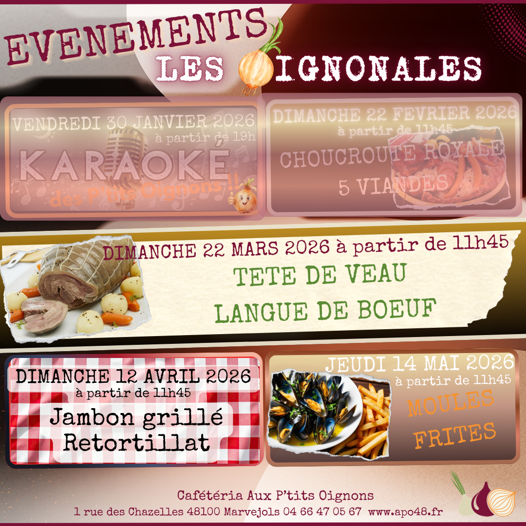 🧅Programme des Oignonales 2026🧅