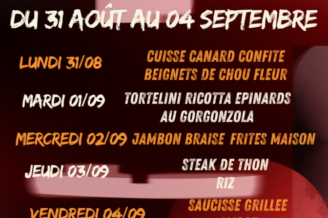 C’est la reprise à la Cafèt’ Aux P’tits Oignons !