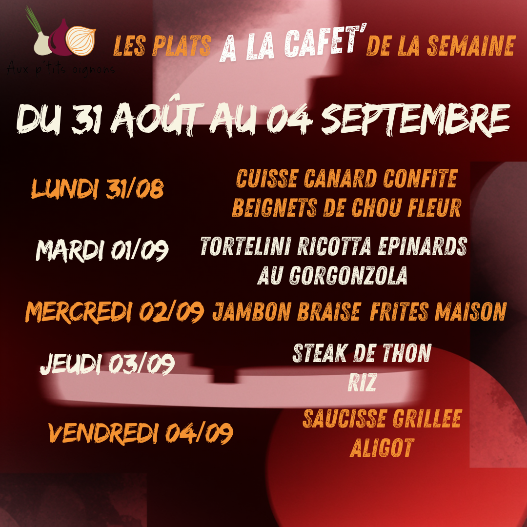 C’est la reprise à la Cafèt’ Aux P’tits Oignons !