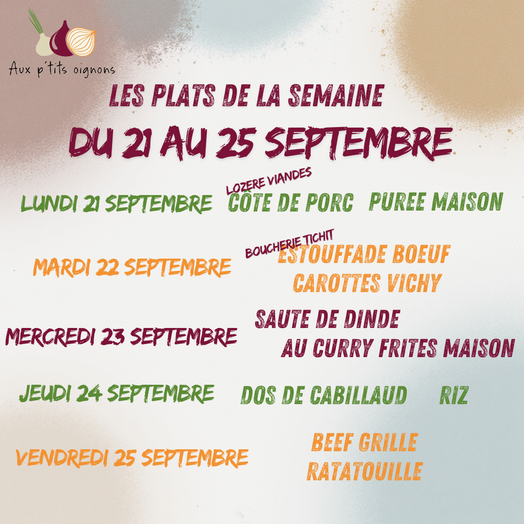 On vous attend à la Cafèt’ Aux ptits oignons autour de plats familiaux fait-maison…